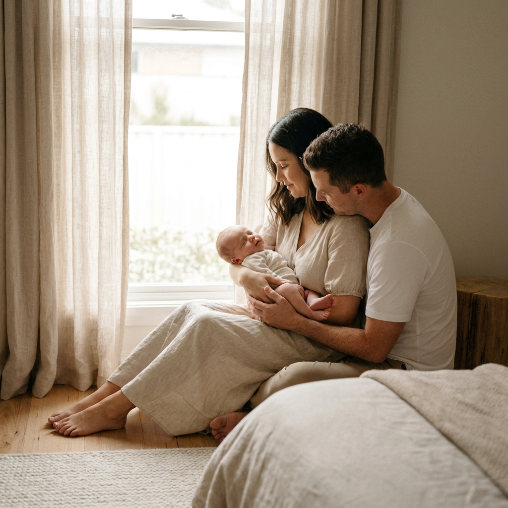 Newborn in-home session Adelaide